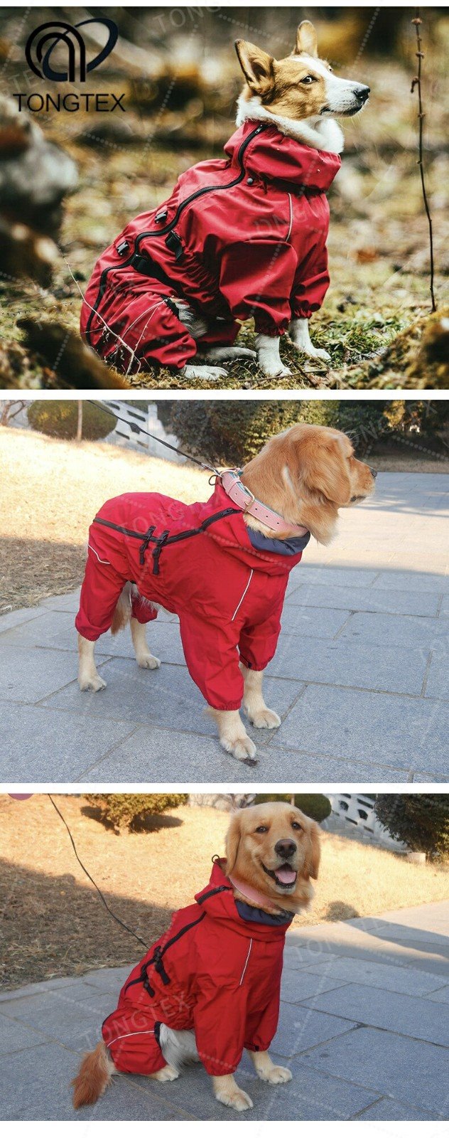 Dog Hiking Rain Jacket factory
